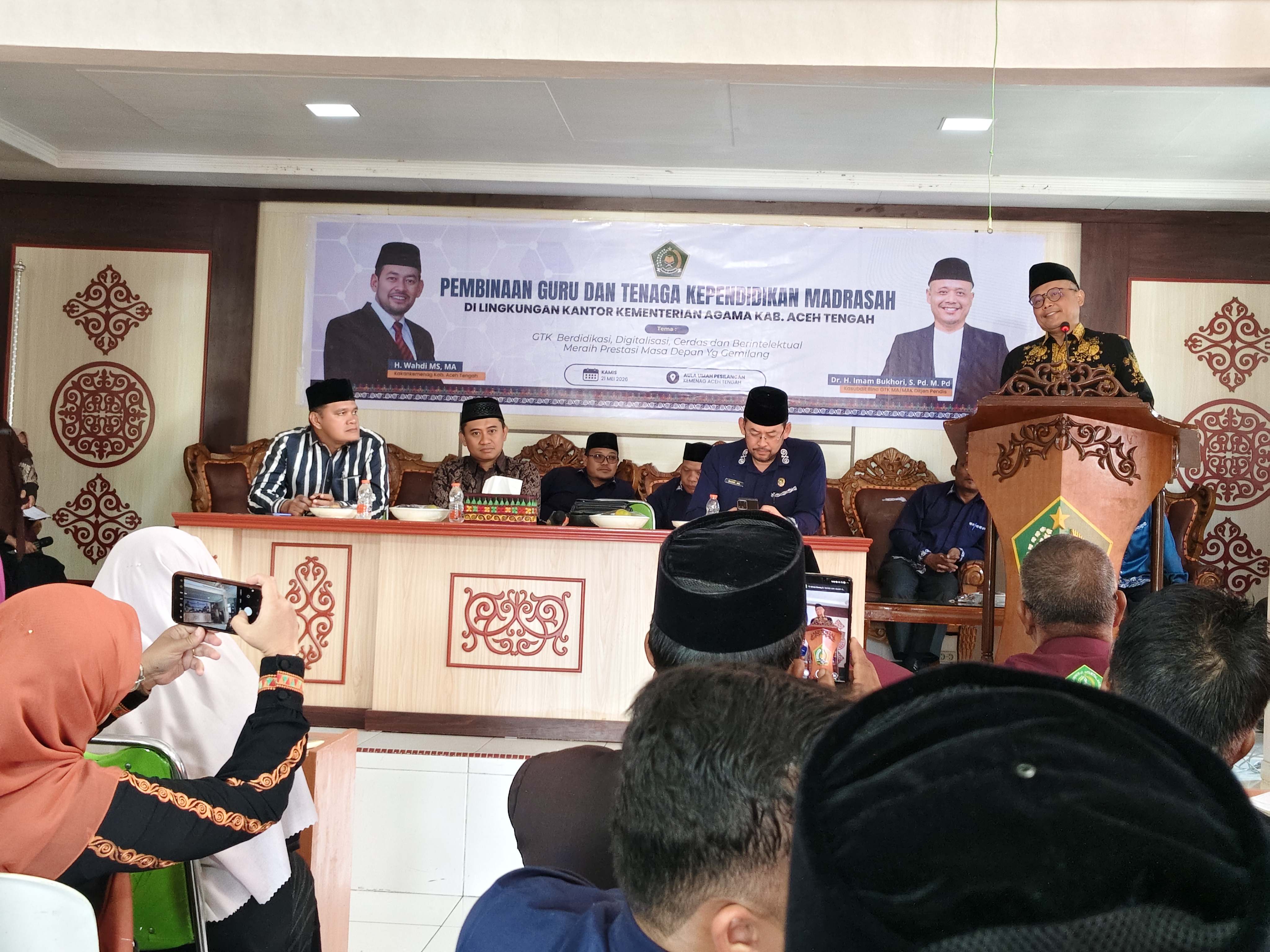 Kemenag Aceh Tengah Gelar Pembinaan GTK Madrasah, Dorong Inovasi Digital dan Profesionalisme