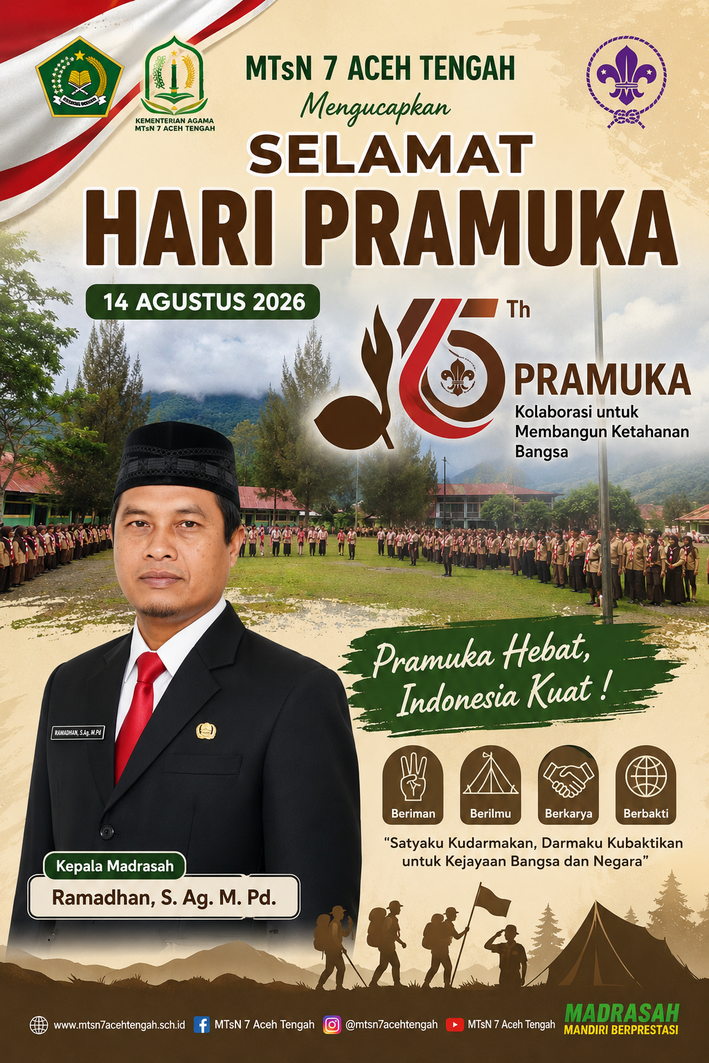 Ucapan selamat hari pramuka ke-65