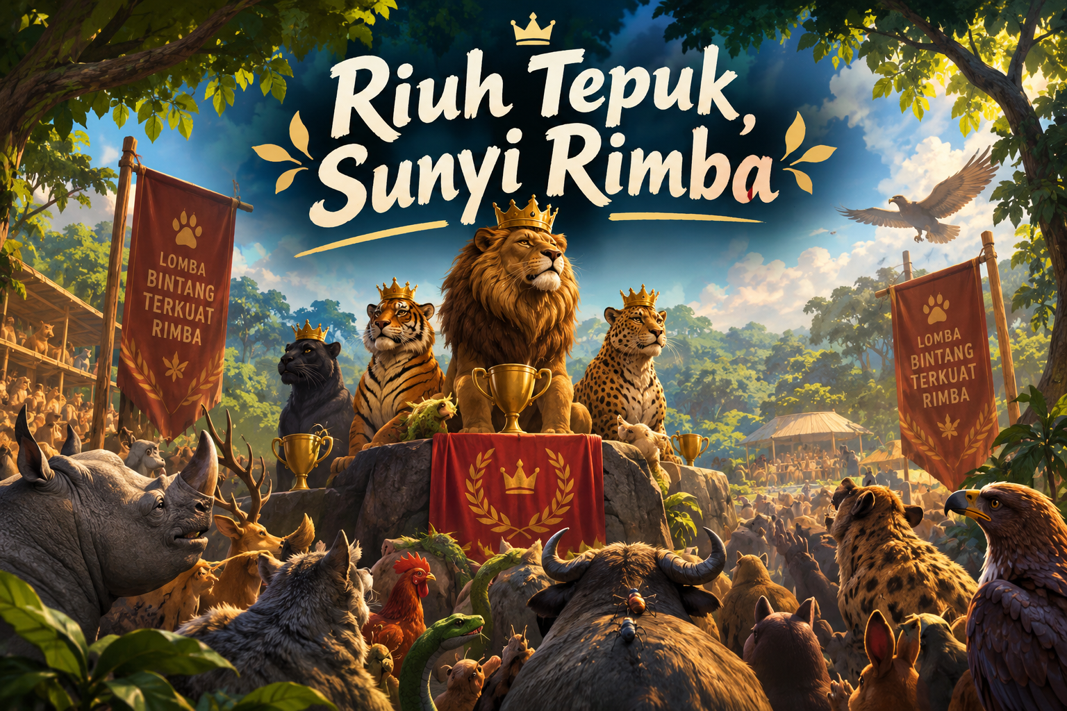 Gambar karya RIUH TEPUK, SUNYI RIMBA